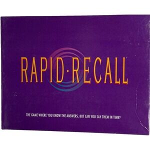 Vintage "Rapid Recall" Game for 4 or more players in 2 teams